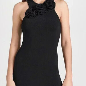 Rosette Knit Mini Dress
